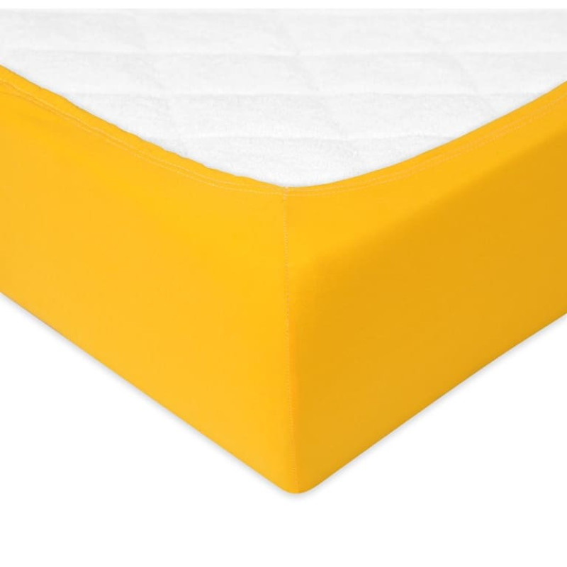 Džersijai pieguļošs palags 90x200 dzeltens 05 Džersija 4