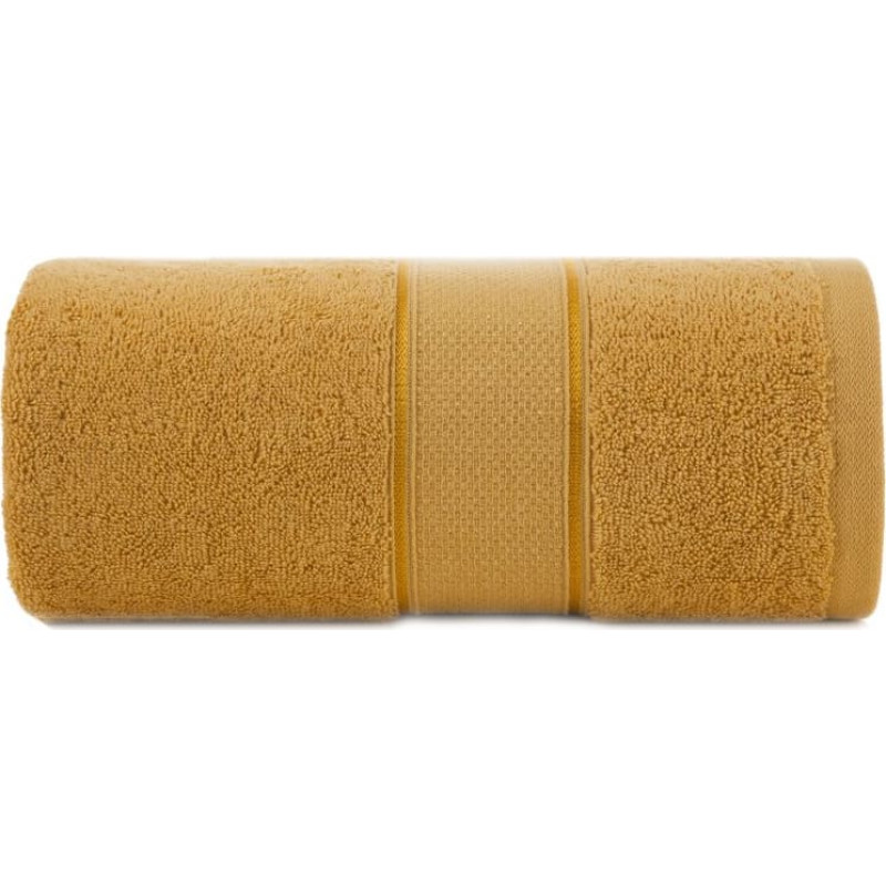 Liānas dvielis 70x140 sinepes ar spīdīgu diegu 500g/m2