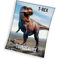 Mikrošķiedras sega 130x170 T-rex dinozauru zila 4128 C23