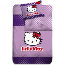 Bērnu gultas veļa 140x200 Hello Kitty violeta 0145