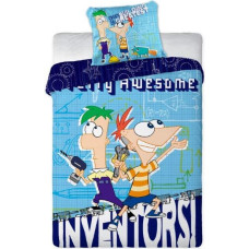Phineas un Ferb gultas piederumi 160x200 Inventorsi License 1227