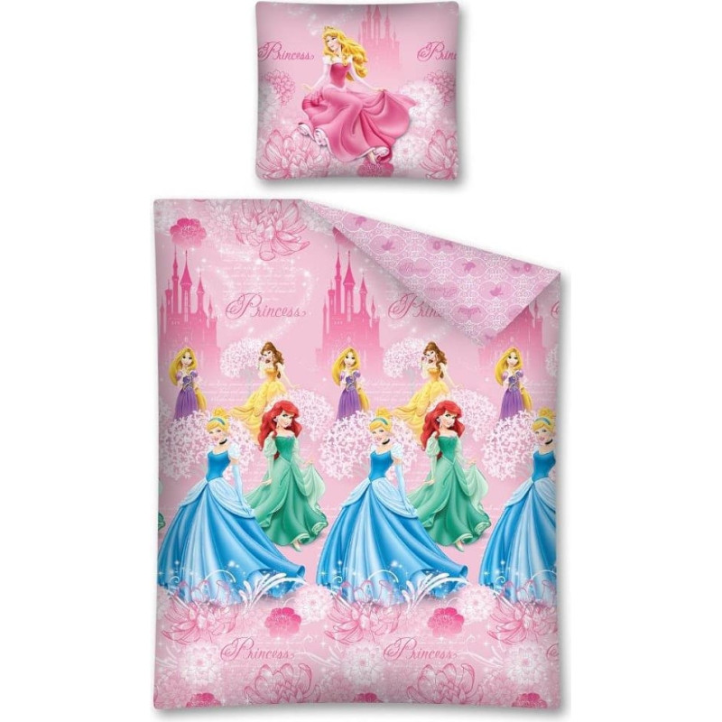 Princeses flaneļa gultas veļa 160x200 Princeses 2136