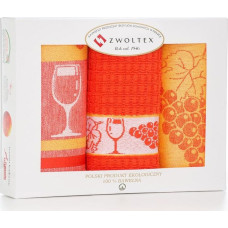 Virtuves lupatiņu komplekts Heron 3 gab Grape 3 oranžs apelsīns 2 lupatiņas 50x70, 1 dvielis