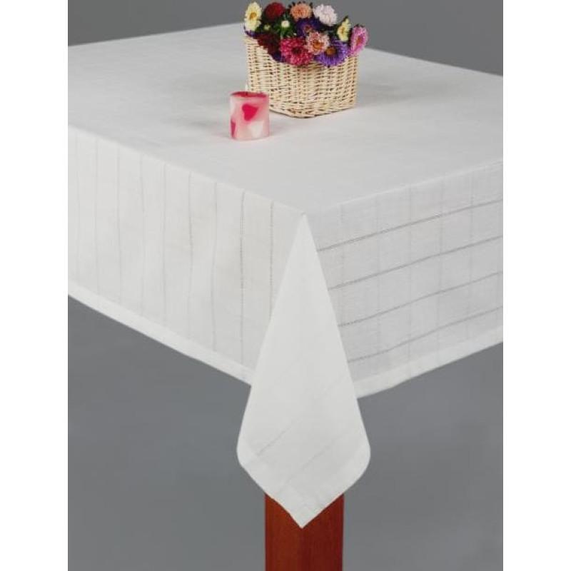 Kaja galdauts 140x300 Balts