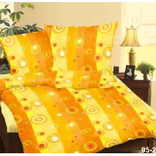 Mizas pakaiši 200x220 raksts 95/2 Yellow moons pogu gredzeni 100% bieza kokvilna