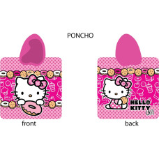 Pončo bērniem Hello Kitty 60x120 03 Cepumi 6189