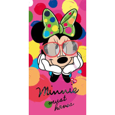 Dvielis 70x140 D Minnie Mouse 17 9609 sarkanas brilles