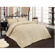 Satīna gultas veļa 200x220 Tweed Cream C10
