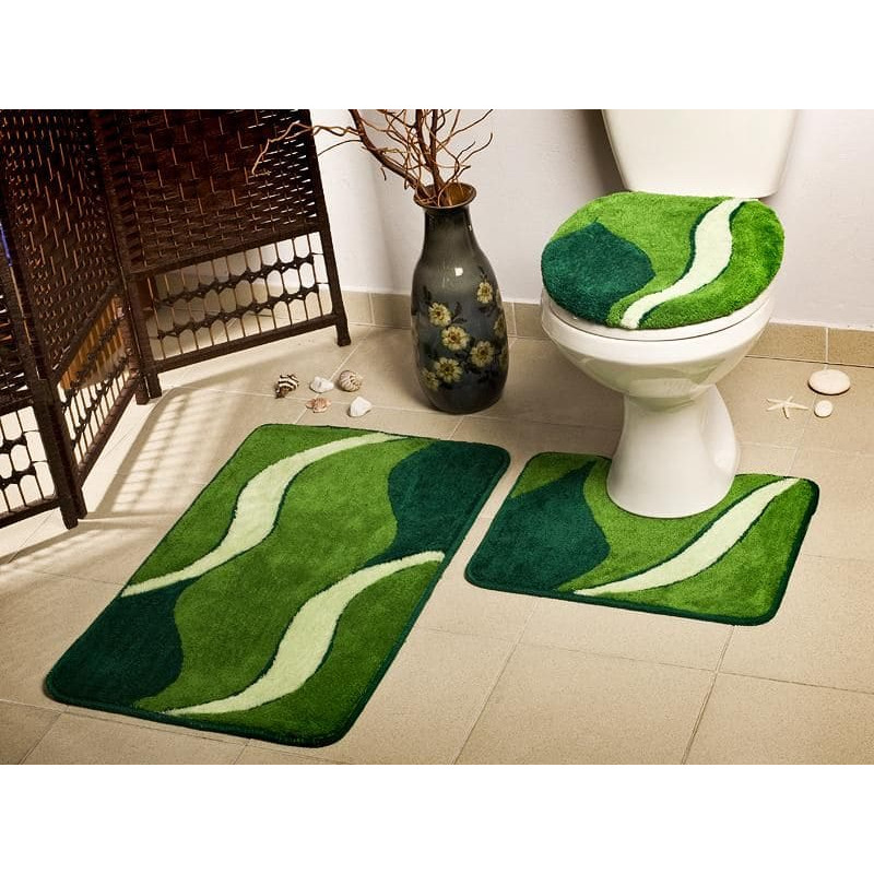 Vannas istabas paklājs 50x80 + 50x40 Borneo N49 Green