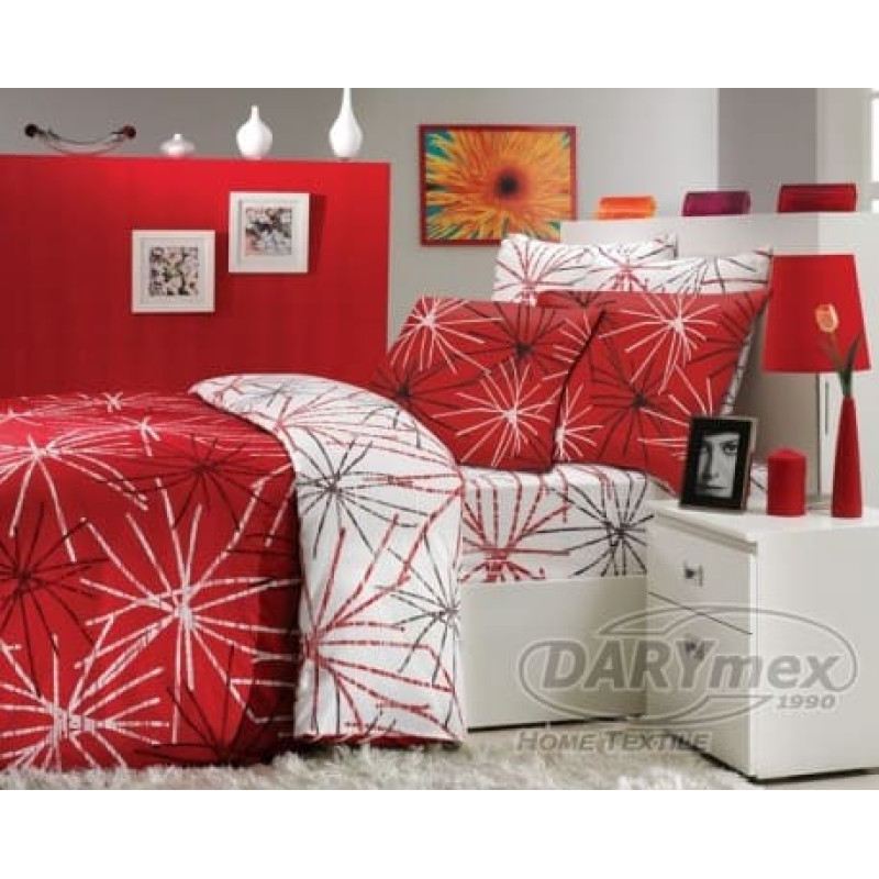 Satīna spilvendrāna 40x40 Mikado Red