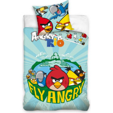 Kokvilnas gultas veļa 160x200 Angry Birds 5701 AB7002