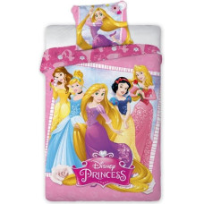 Kokvilnas gultas veļa 140x200 Princeses 0723