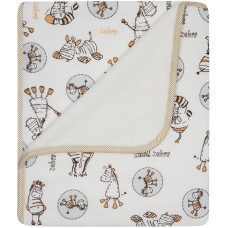 Dubulta vasaras sega 80x90 Zebra 070 Cream Cotton + Coral