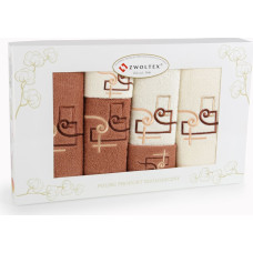 Banānu dvieļu komplekts 6 gab K04/K01 H11 gaiši brūns krēms