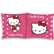 Kokvilnas spilvendrāna 40x40 Hello Kitty rozā punktiņi 1435