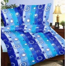 Mizas pakaiši 200x220 raksts 95/7 Blue moons - pogu gredzeni 100% bieza kokvilna
