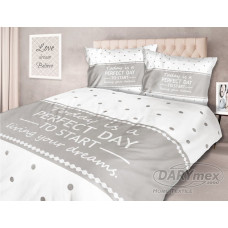 Kokvilnas gultas veļa 140x200 61401/1 Šodien ir lieliska diena, lai sāktu vintage