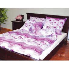 Flaneļa gultasveļa 180x200 54E violetas konfektes