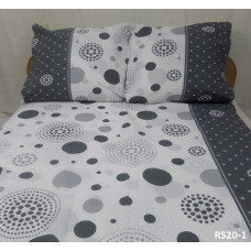 Mizas pakaiši 140x200 RS020/1 grafīts, ritentiņi, riteņi, pogas, 100% kokvilna