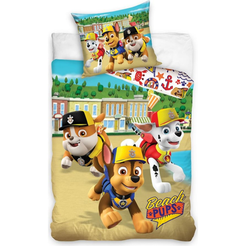 Kokvilnas gultas veļa 160x200 PAW Patruļu psihi brigāde PAW17106 1816