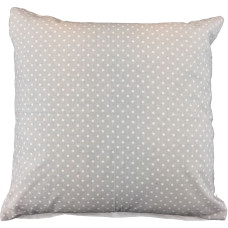 Kokvilnas spilvendrāna 40x40 943E, komplektā 10, pelēka ar baltiem punktiem, abpusēja