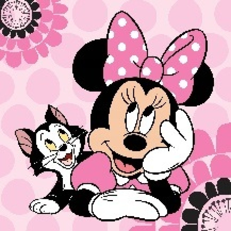 Burvju dvielis 30x30 Minnie 067 Mouse Mini kaķēns 3617