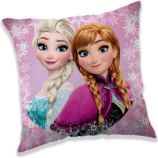 Bērnu spilvendrāna 40x40 3D Frozen 3922 Frozen Anna Elsa rozā