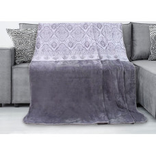 Decoking Mikrošķiedras sega 150x200 glāstīšanas ornaments Ornaments pelēks balts