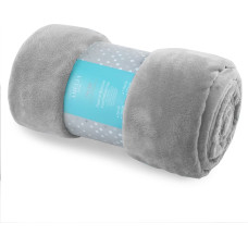 Decoking Mikro&scaron;ķiedras sega atzveltnes krēslam 70x150 Tyler Steel, vienkrāsains pelēks