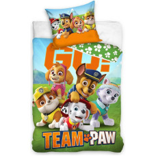 Kokvilnas gultasveļa 140x200 Paw Patrol Friends pļava Paw