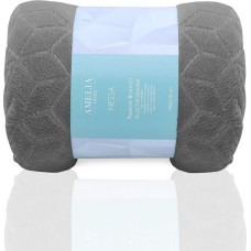 Decoking Mikro&scaron;ķiedras sega atzveltnes krēslam 70x150 reljefi Nessa Steel pelēka