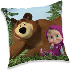 Bērnu spilvendrāna 40x40 3D Maša un lācis 8828 Masha forest