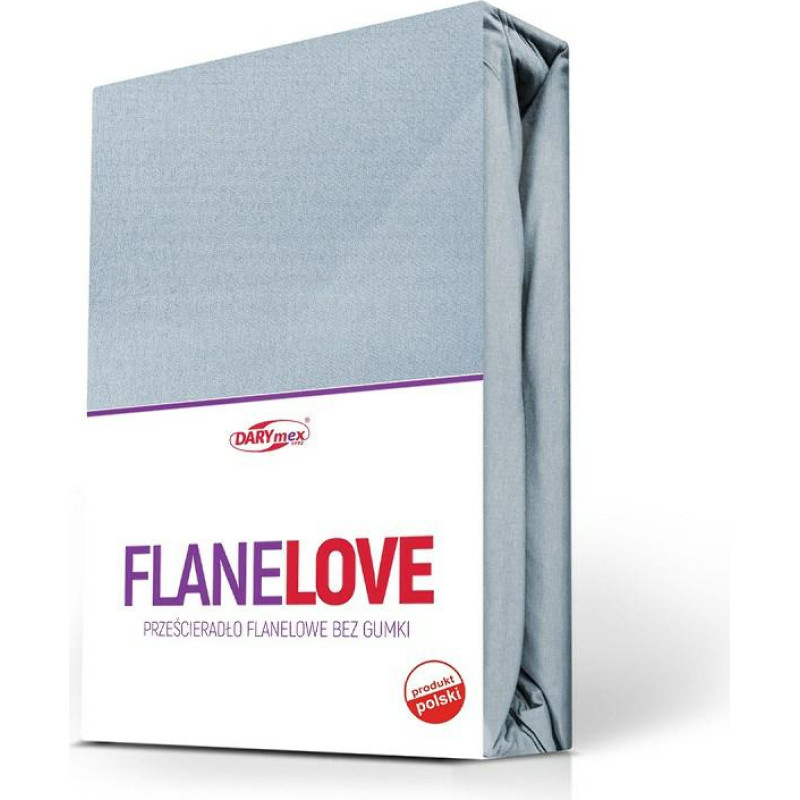 Flaneļa palags bez gumijas, 220x210, gaiši zils