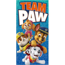 Kokvilnas dvielis 70x140 Paw Patrol Paw 2962 Skye Marshall Chase Rubble draugu komanda