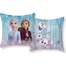 Bērnu spilvendrāna 40x40 3D Frozen Anna Elsa Olaf zila