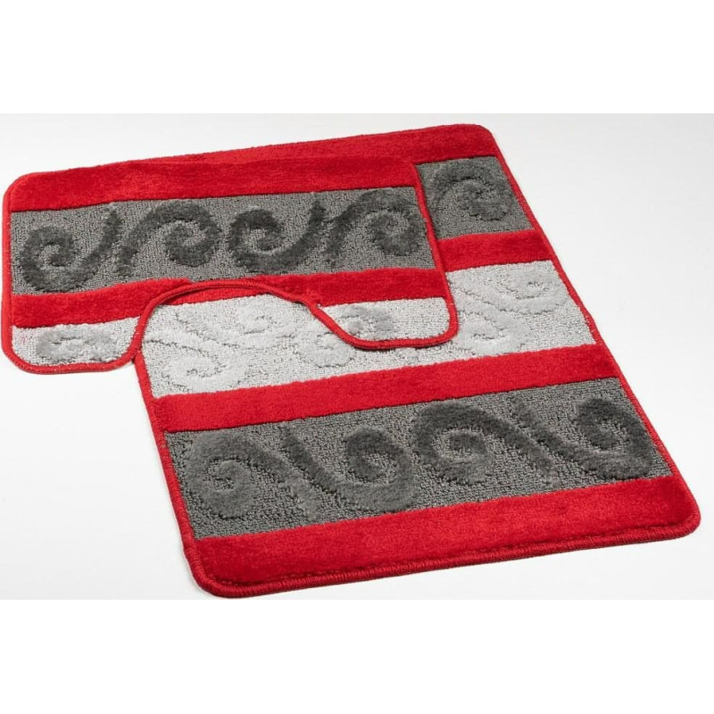 Javo Magnum paklājs, komplektā 2 gab. Auns 50x80 + 40x50 sarkans ar izgriezumu