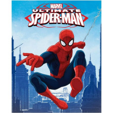 Flīsa sega 120x140 Spiderman Spider Man zila sarkana bērnu pleds 0814 zēnu sega