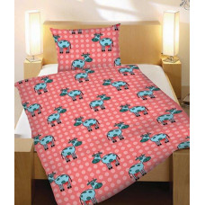 Kokvilnas gultas veļa 100x135 Fudge polka dots 0718 bērnu gultai