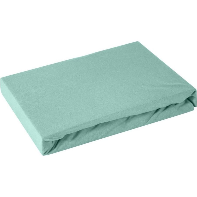 Džersija palags ar gumiju 160x200 piparmētru augstajam matracim 30 cm 125 g/m2