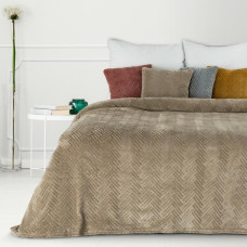 Mikrošķiedras sedziņa 150x200 Mery 1 tumši bēša skujiņa