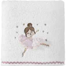 Bērnu dvielis 50x90 Baby 24 balta balerīna 400g/m2 frotē