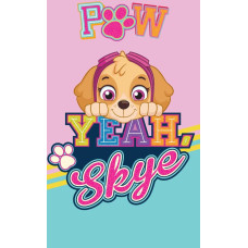 Bērnudārza dvielis 30x50 Paw Patrol Skye Paw rozā piparmētru 7679 bērnu kokvilnas rokas suns