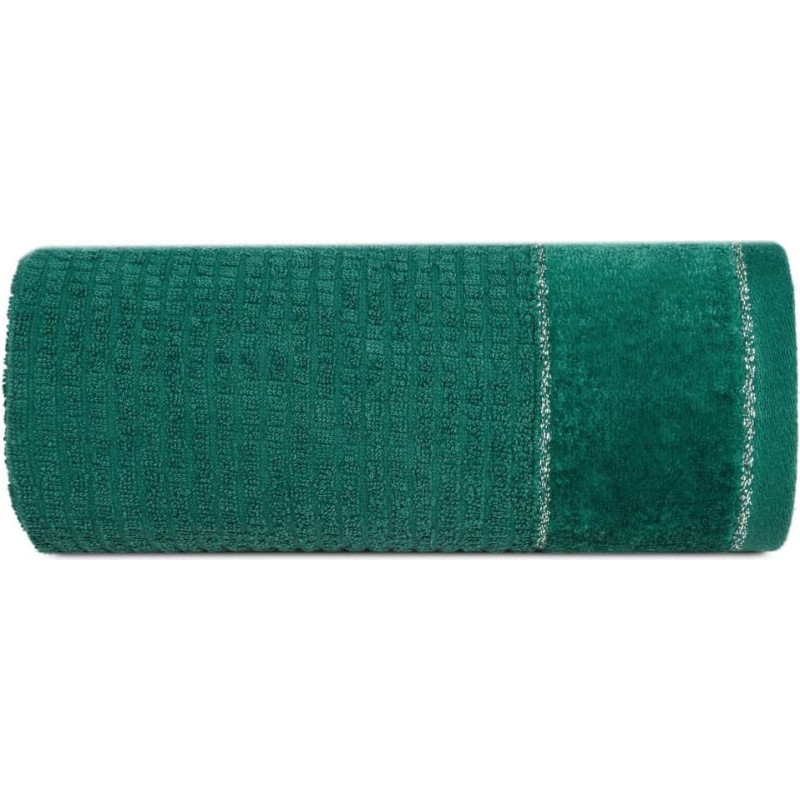 Glory 2 dvielis 30x50 tumši zaļš ar samta apmalīti un sudraba pavedienu 500g/m2 frotē