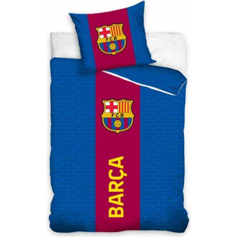 Kokvilnas gultas veļa 160x200 FC Barcelona cekuls spilvendrāna 70x80 ventilatoram