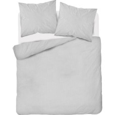 Damaskas gultasveļa 180x200, sudraba, vienkrāsainas svītras 1 cm Pure