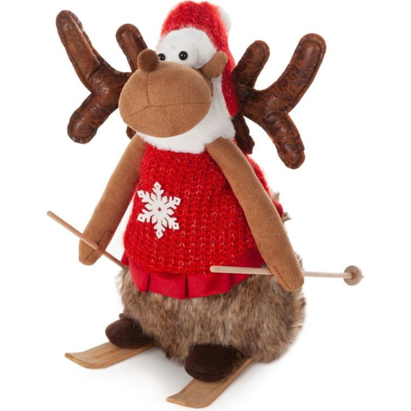 Ziemassvētku rotājums Lelle lelle 25x22x37 sarkana
