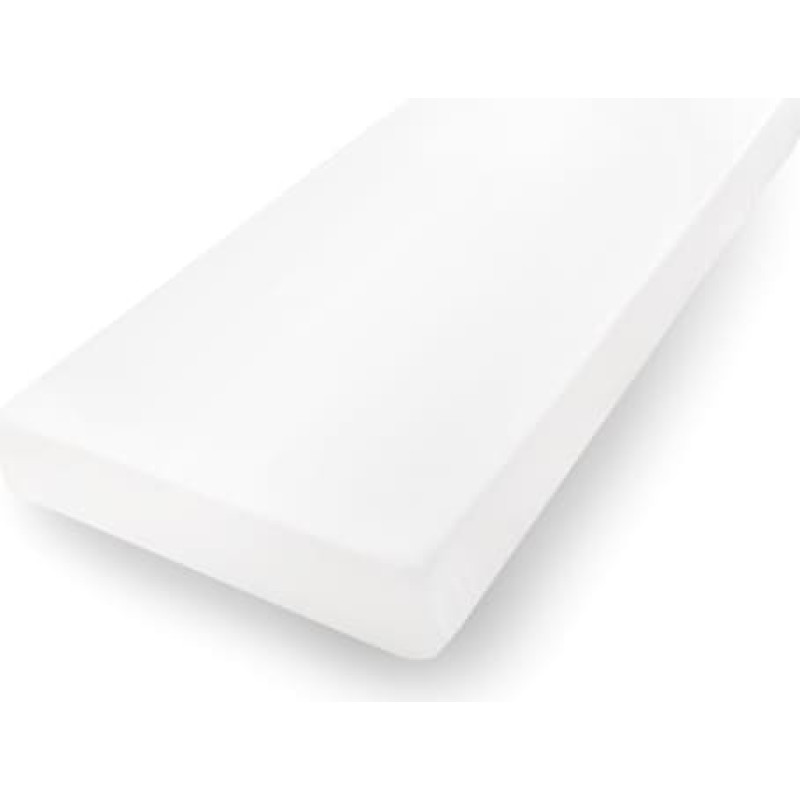 Džersijai pieguļošs palags 70x140 balts 01 Premium