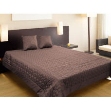 Gultas pārklājs 170x210 Austrumu, brūns, stepēts ar austrumniecisku rakstu