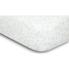 Muslīna pieguļoša palags 60x120 ziedi Muslin Design