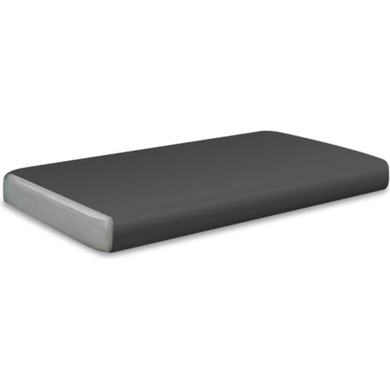 Satīna palags 160x210 tumši pelēks bez gumijas